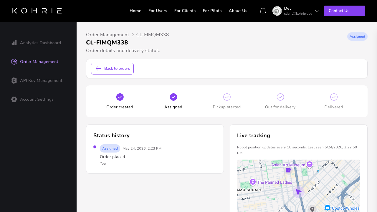 Create delivery
